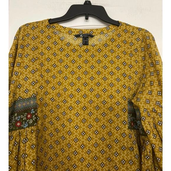NL Pret Pima CottonYellow Gold  Digital Printed Stitched Lawn Tunic/Dress 10 - Picture 9 of 15